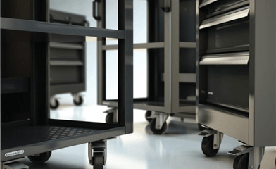 Carrelli porta attrezzi DEA: nuove misure per soddisfare tutte le esigenze